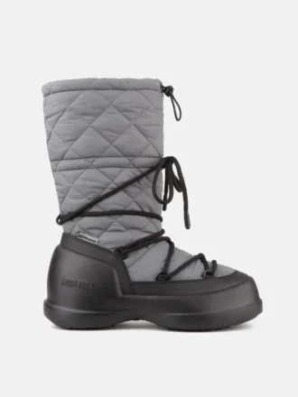Botas altas acolchadas Mezzaluna en color gris