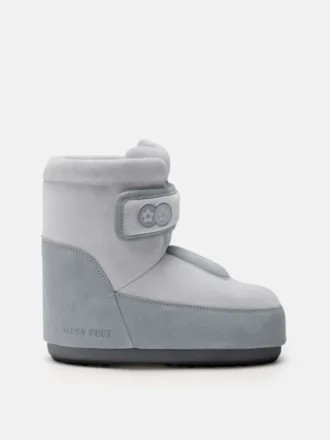 Botas de ante gris con correa Icon de Moon Boot X Vandythepink®