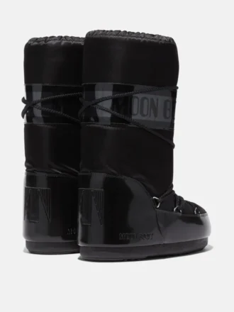 Botas Icon Glance de satén negro