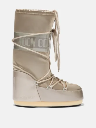 Botas Icon Glance de satén platino