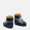 Botas Icon Low de ante con abalorios en color medianoche y gris de Moon Boot x Guest in Residence