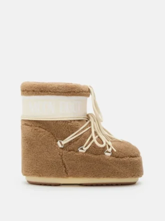 Botas Icon Low de forro polar color camel