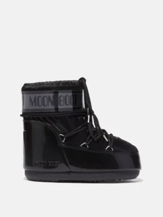 Botas Icon Low Glance de satén negro