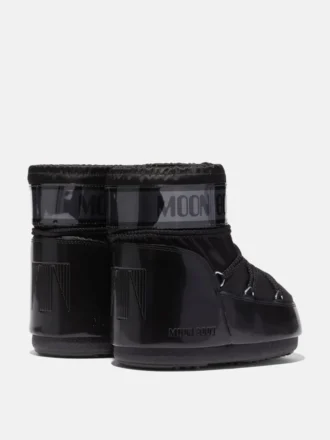 Botas Icon Low Glance de satén negro