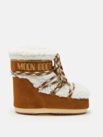 Botas Lab69 Icon Low de piel de oveja marrón