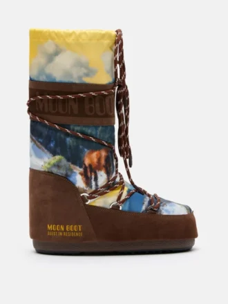 Botas Moon Boot X Guest in Residence Icon High Postcard Cocoa