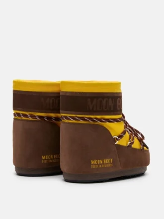 Botas Moon Boot X Guest in Residence Icon Low de nailon en color girasol y cacao