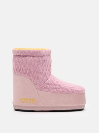 Botas Moon Boot X Guest in Residence Icon Low sin cordones en punto rosa