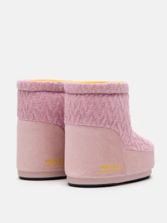 Botas Moon Boot X Guest in Residence Icon Low sin cordones en punto rosa
