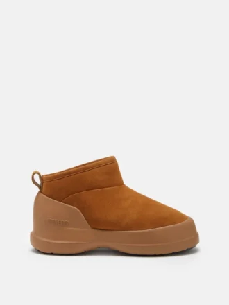 Botines de ante marrón Mezzaluna