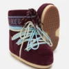 Botines Icon Low de ante burdeos