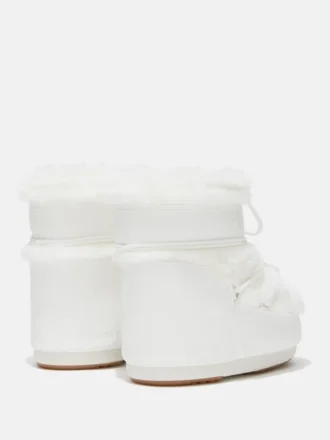 Botines Icon Low de pelo sintético blanco