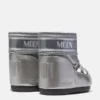 Botines Icon Low Glance de satén plateado