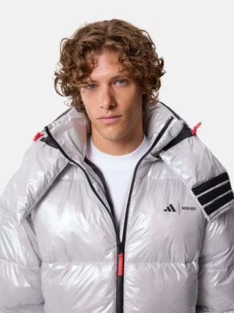 Chaqueta acolchada Adidas X Moon Boot plateada