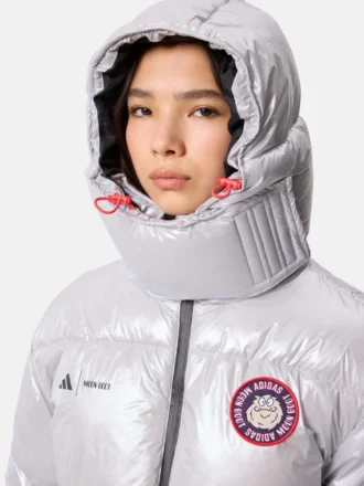 Chaqueta acolchada Adidas X Moon Boot plateada