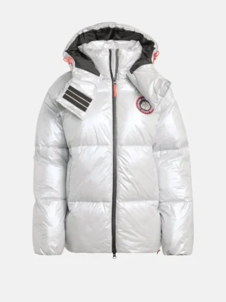 Chaqueta acolchada Adidas X Moon Boot plateada