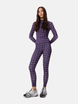 Leggings Adidas X Moon Boot en color ciruela