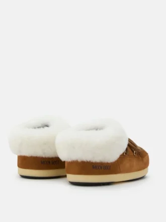 Mules de ante marrón Evx