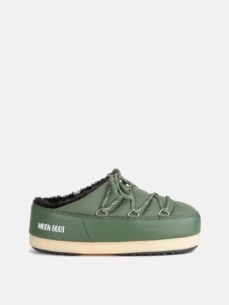 Mules de nailon verde Evx