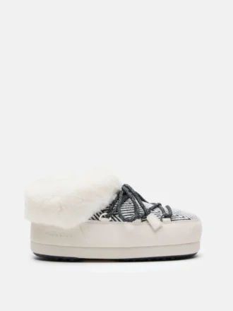 Mules de pelo sintético Moon Boot X Guest in Residence Evx Chalet White Sand Faux Fur Mules