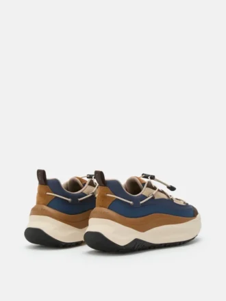 Zapatillas Moon247 Xlace azul marino y marrón